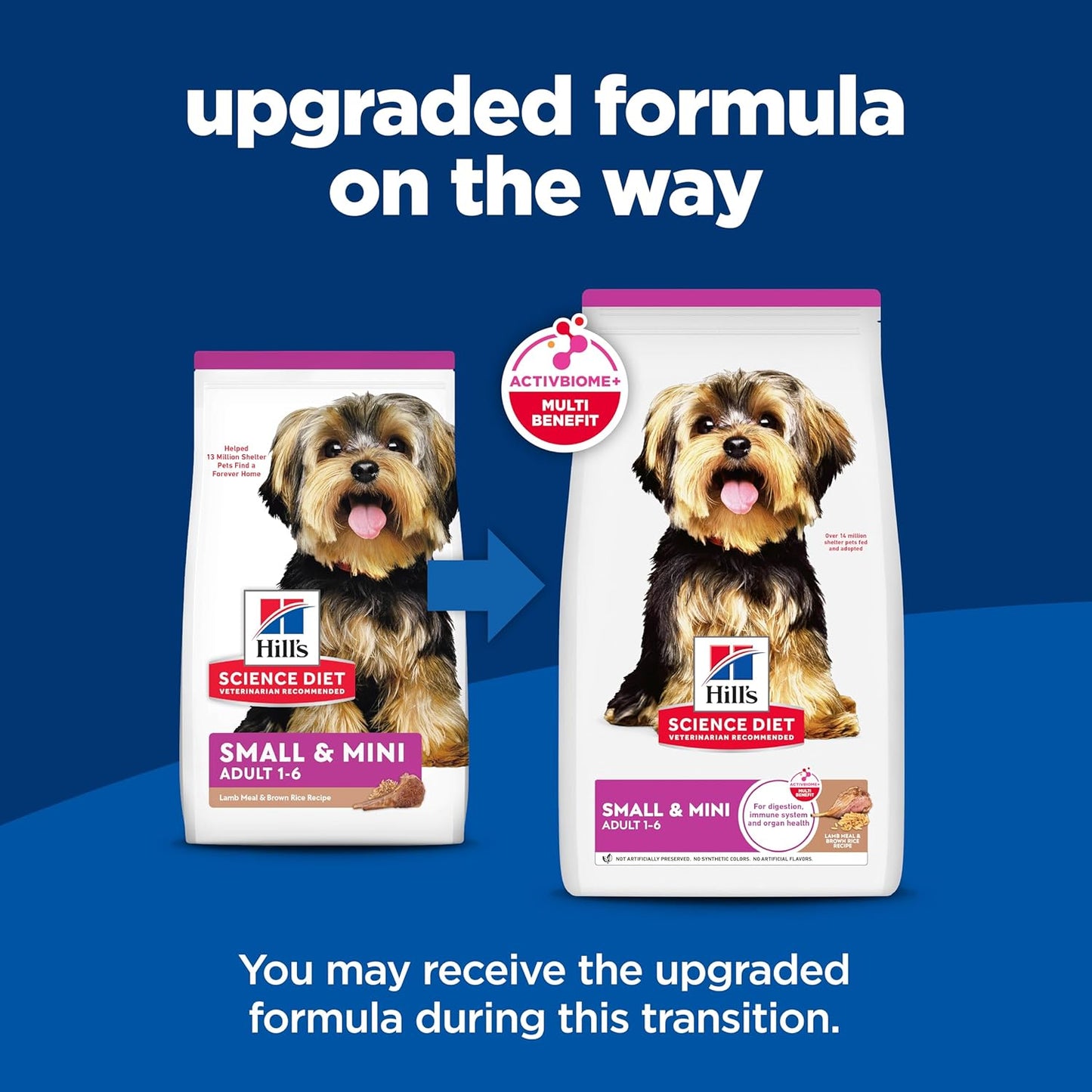 Small & Mini, Adult 1-6, Small & Mini Breeds Premium Nutrition, Dry Dog Food, Lamb & Brown Rice, 15.5 Lb Bag