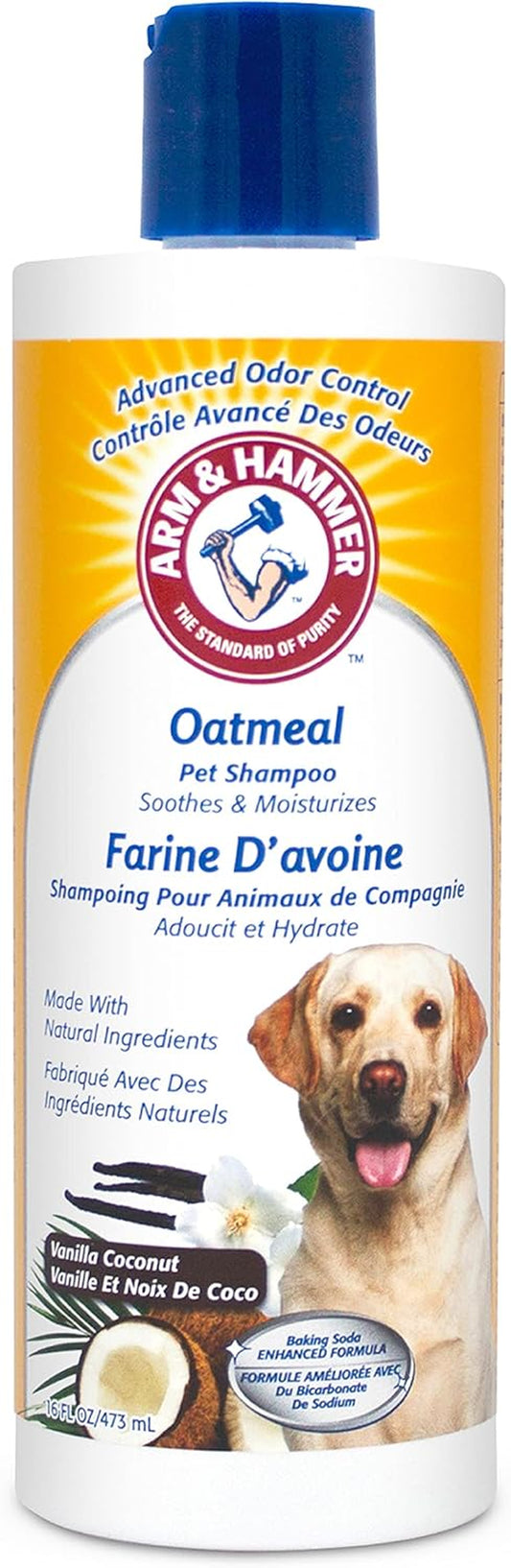 for Pets Oatmeal Shampoo for Dogs | Best Dog Shampoo for Dry, Itchy Skin | Soothing Oatmeal Dog Shampoos in Warm and Inviting Vanilla Coconut Scent, 16 Oz,White