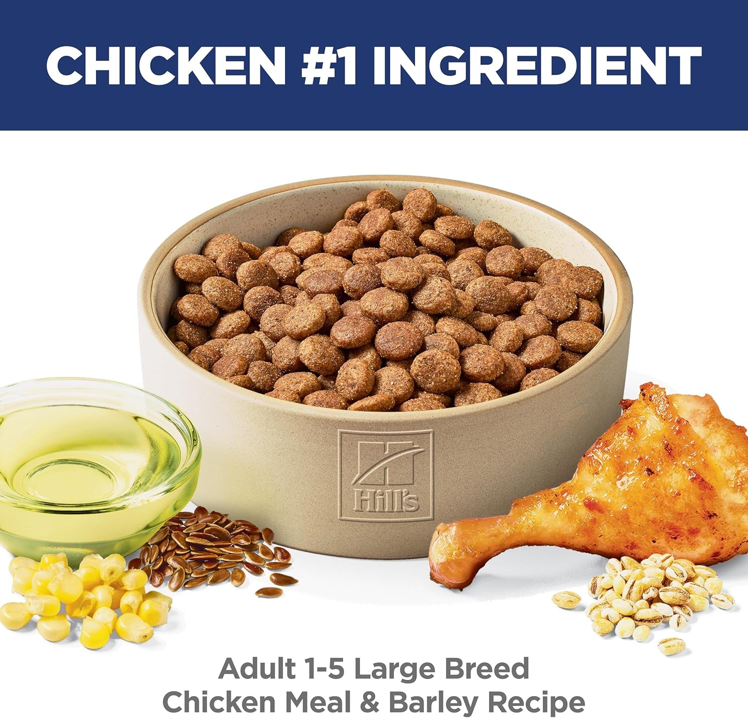 Large Breed, Adult 1-5, Large Breed Premium Nutrition, Dry Dog Food, Chicken & Barley, 35 Lb Bag