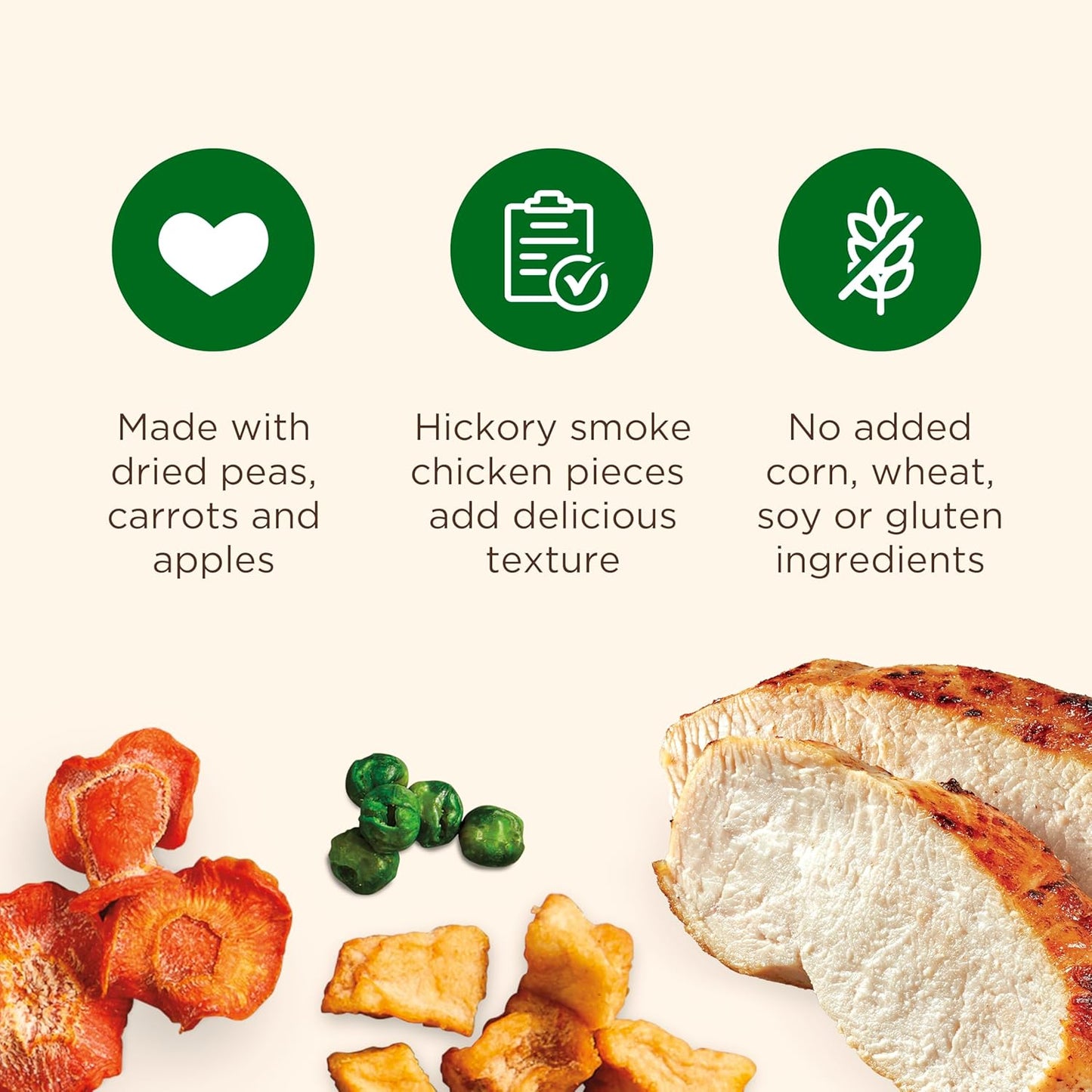 Dish Premium Dry Dog Food, Chicken & Brown Rice Recipe with Veggies & Fruit, 23 Pounds