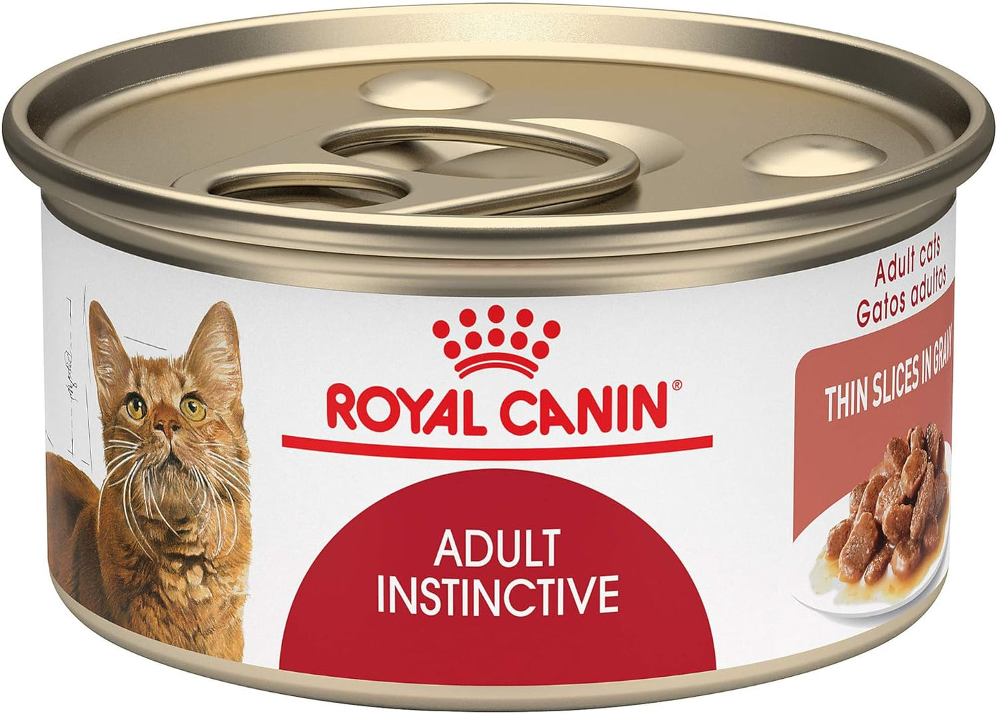 Feline Health Nutrition Adult Instinctive Adult Thin Slices in Gravy Cat Food, 3 Oz (Pack of 24)