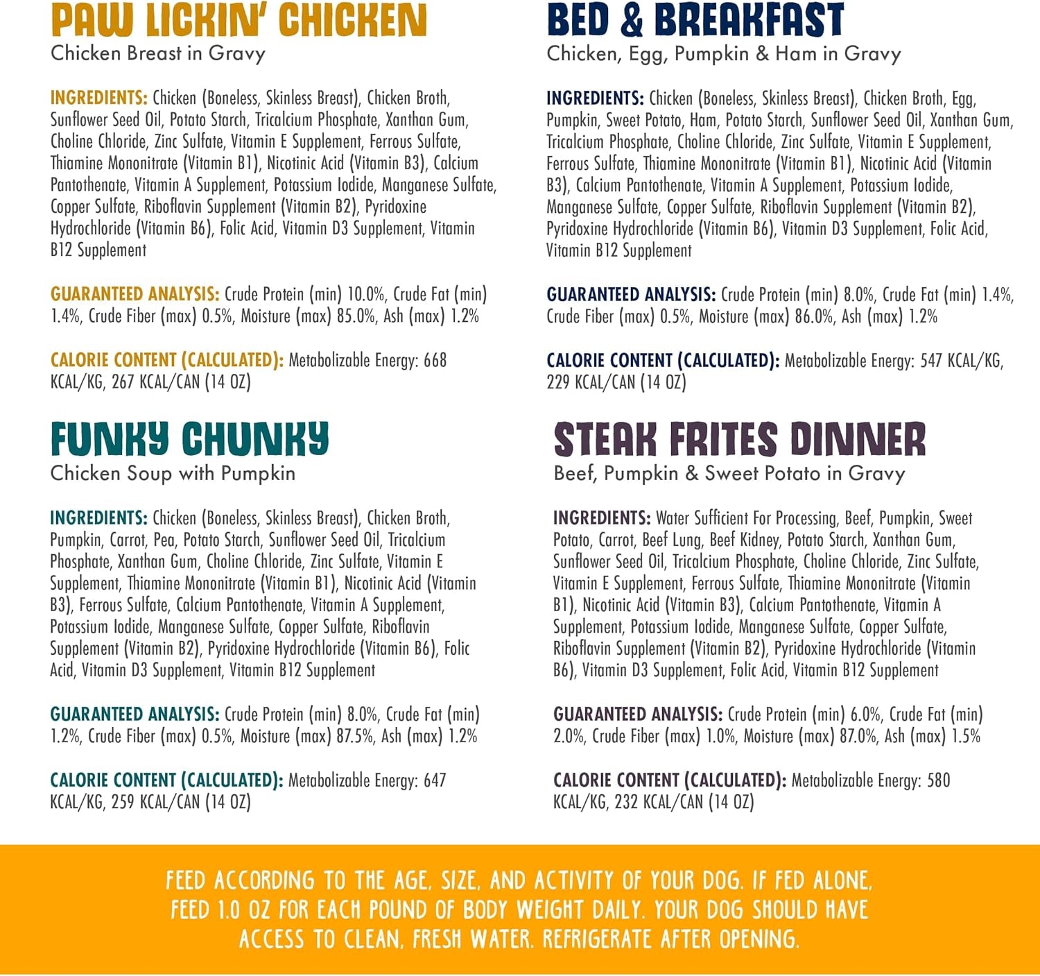 Classic Dog Food, Variety Pack, Baron'S Batch, Wet Dog Food, 14Oz Cans (Pack of 12), Multi