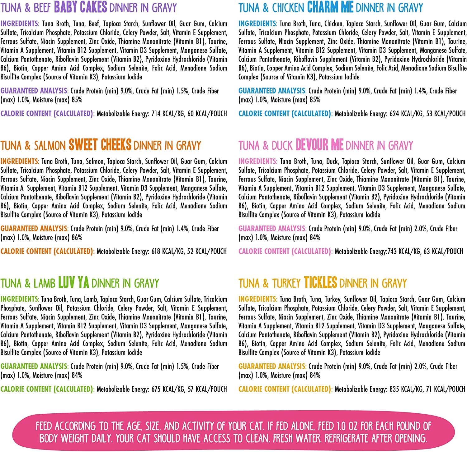 B.F.F. OMG - Best Feline Friend Oh My Gravy!, Rainbow a Gogo Variety Pack! Cat Food, 3Oz Pouch (Pack of 12)