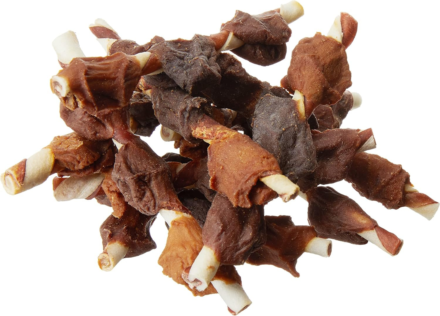 Amazon Brand -  Triple Flavor Rawhide Kabobs for Dogs, Variety, 1.5 Pound (Pack of 1)