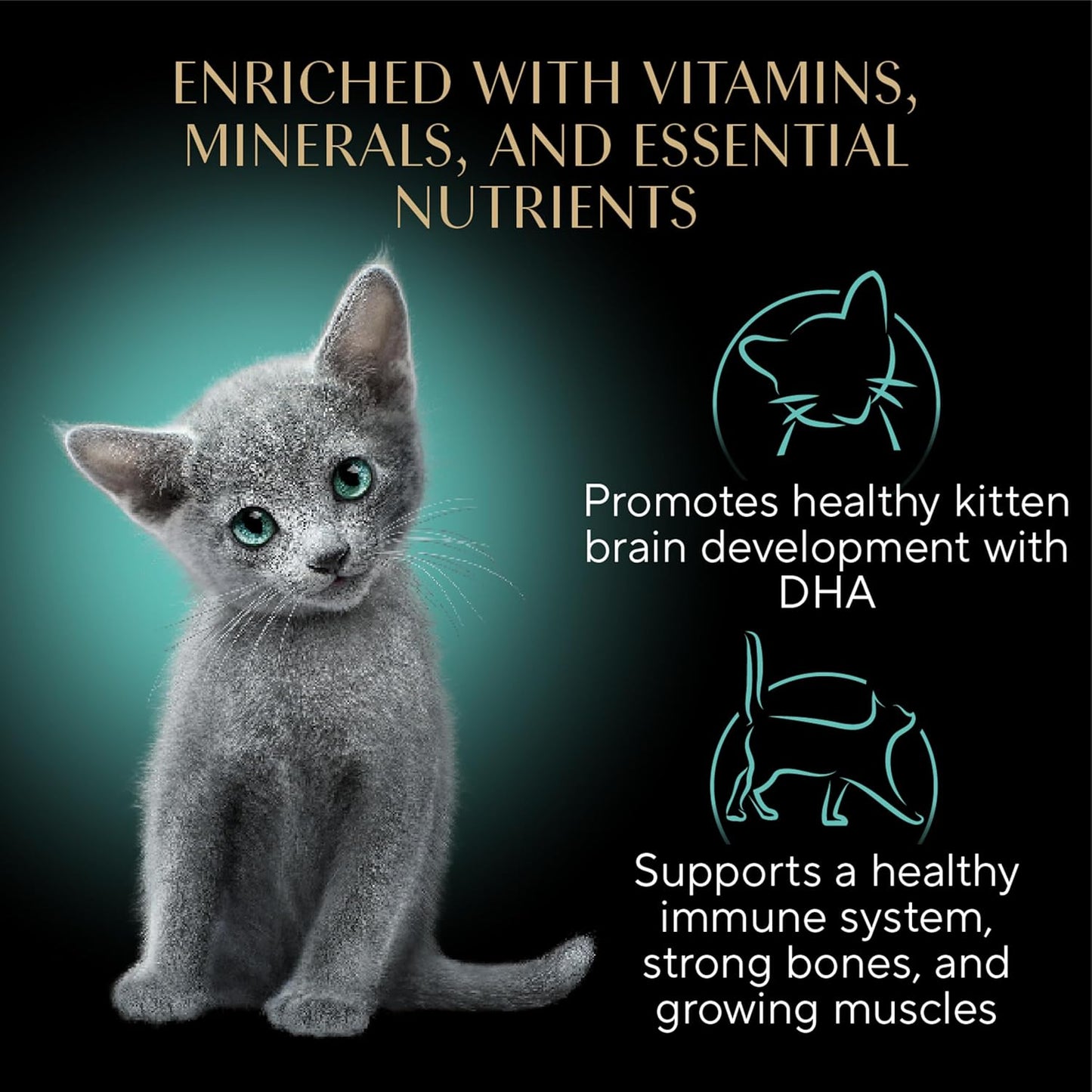 Perfect Portions Kitten Wet Cat Food Pate Chicken Entree, 2.6 Oz. Twin-Pack Trays (24 Count, 48 Servings)