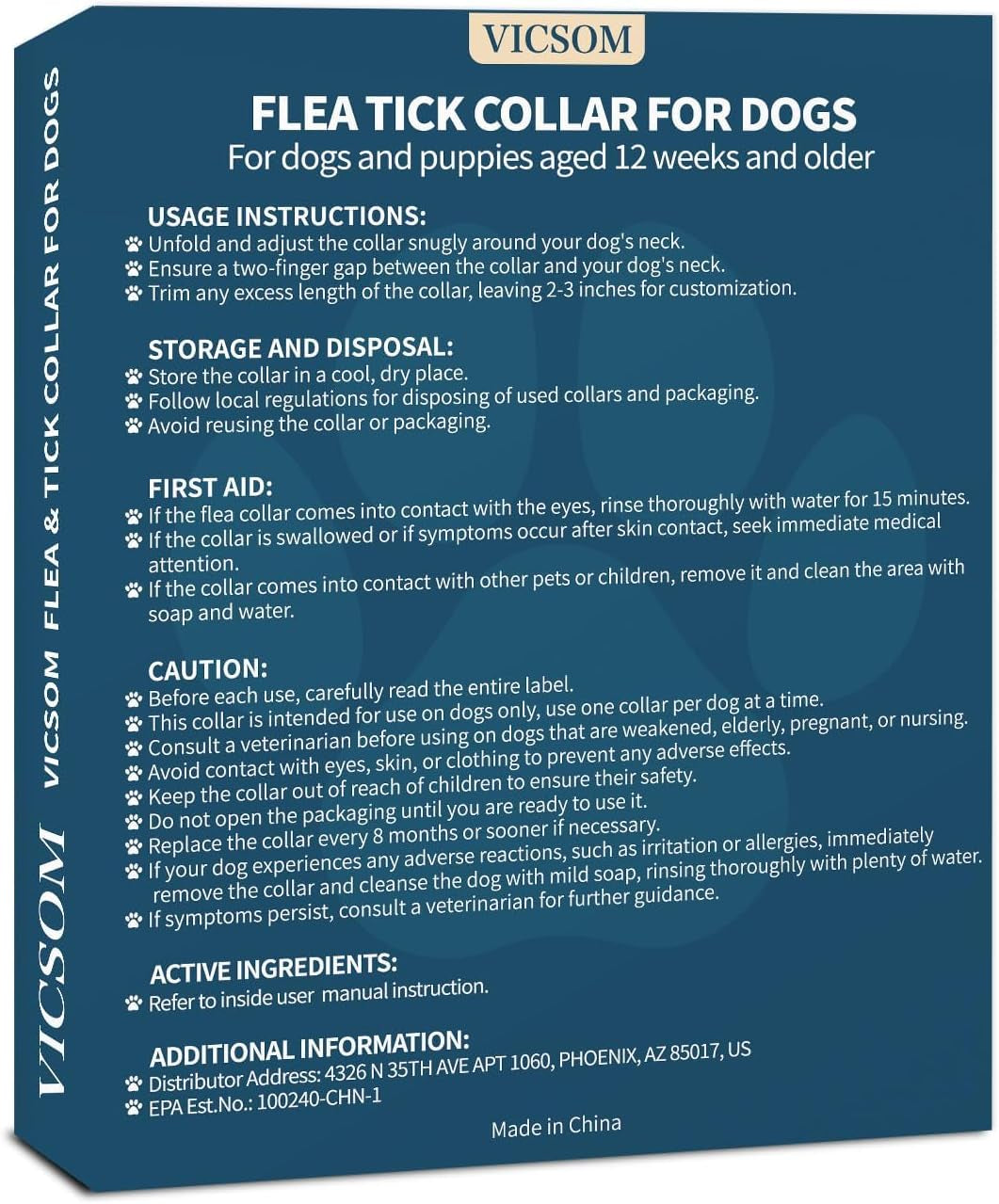 4 Pack Flea Collar for Dogs, Dog Flea and Tick Collar 32 Months Flea and Tick Treatment for Dog, Waterproof Adjustable Dog Flea and Tick Prevention Collar for Small Medium Large Dog Puppy, Black Grey