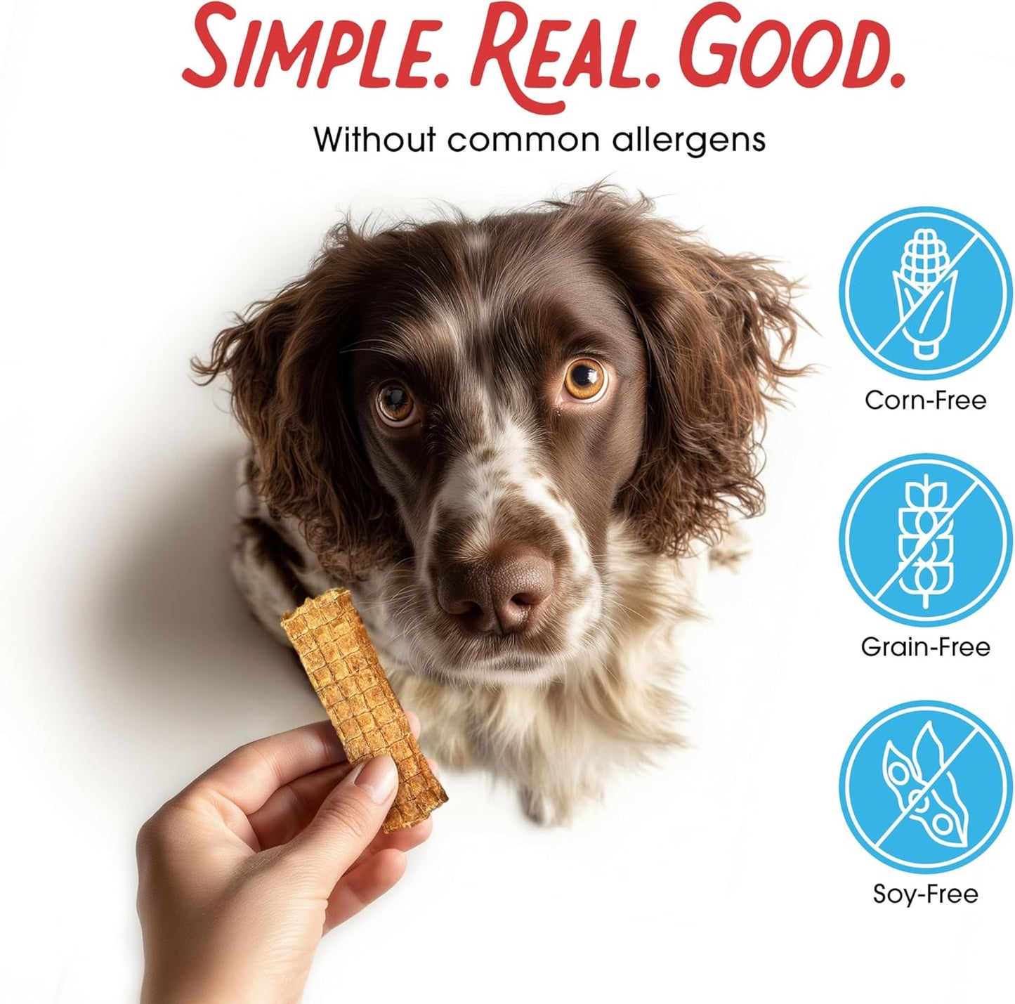 Dogs Love Chicken Jerky Dog Treats, Premium Two-Ingredient Dog Jerky with Usa-Raised Chicken, 3-Pound Bag