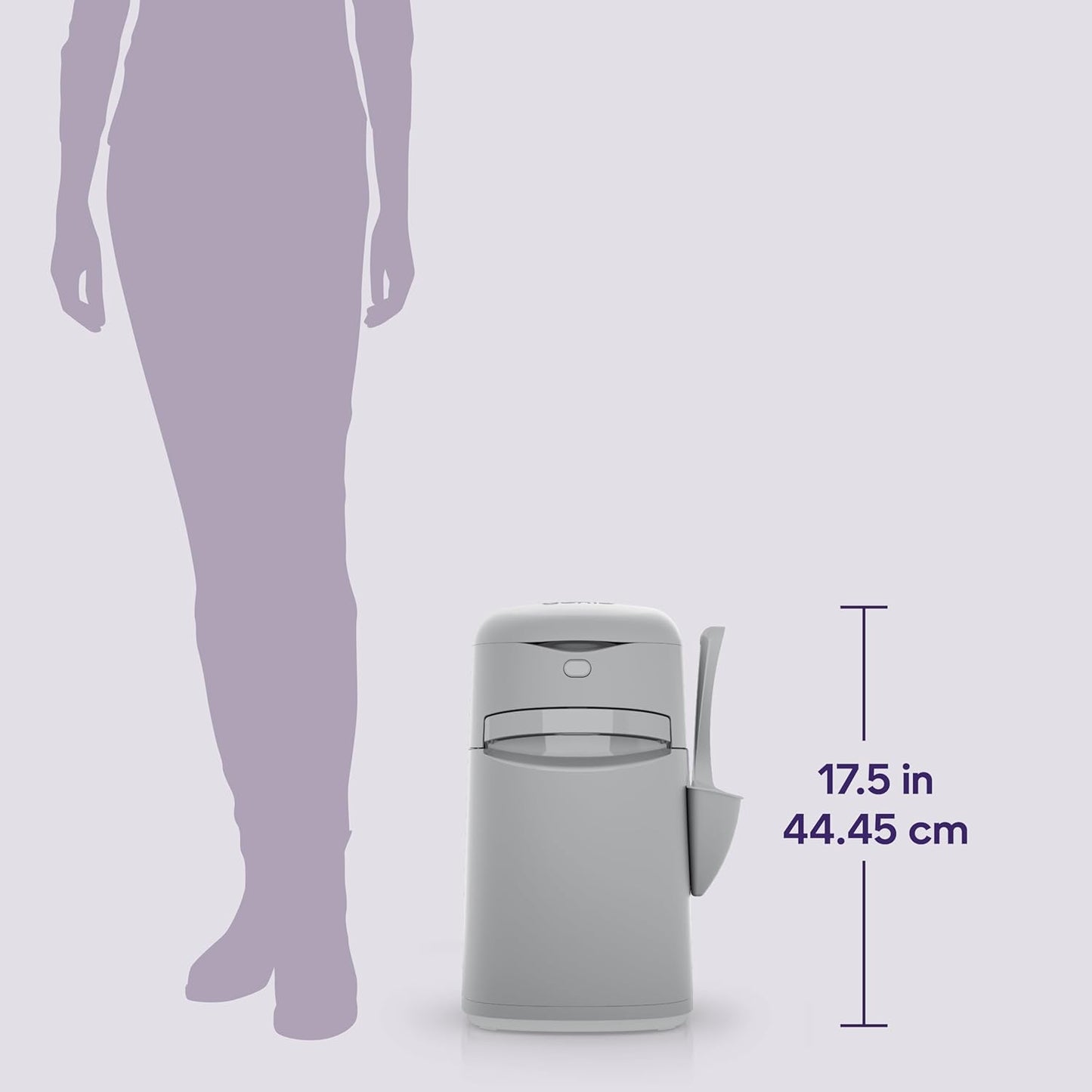 Easy Roll Pail | Cat Litter Box Waste Disposal System for Odor Control | Includes 1 Roll of 24 Easy Tear-Off Bags