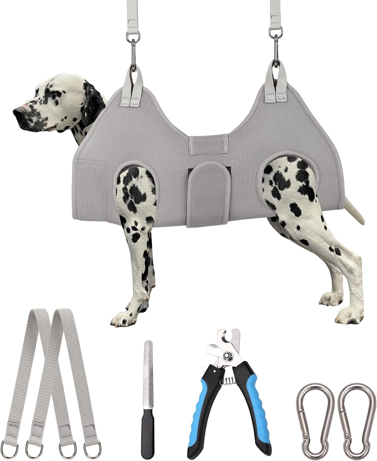 Dog Grooming Hammock,Xx-Large Hammock for Nail Trim, Hanging Harness for Nail Trimming,Dog Sling Restraint Holder for Pet Grooming Suspension Hanger with Thick Fabric Neck Support