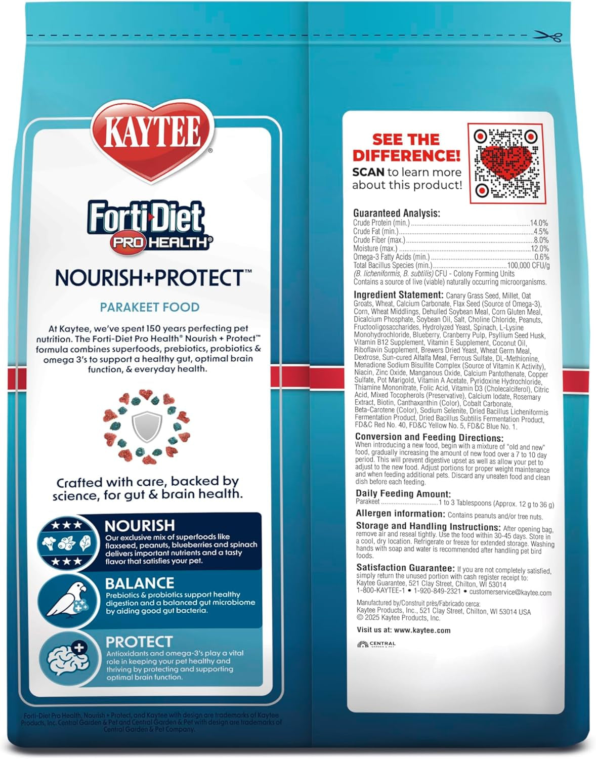 Forti-Diet Pro Health Parakeet Food 2Lb