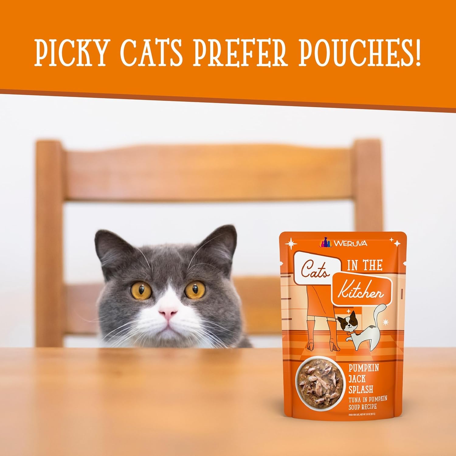 Cats in the Kitchen, Pantry Party Pouch Variety Pack in Gravy Cat Food, 3Oz Pouch (Pack of 12)