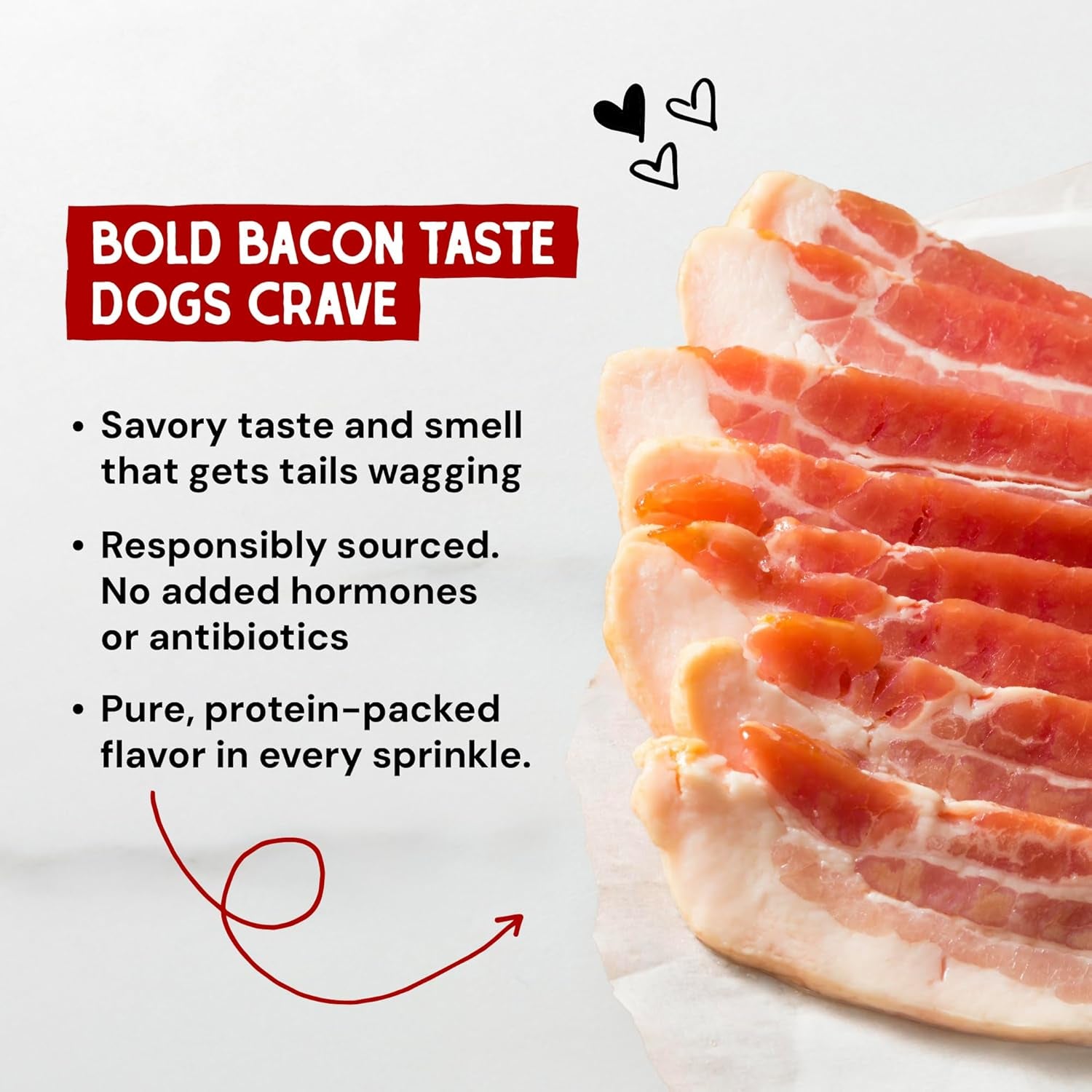 Freeze-Dried Raw Marie'S Magical Dinner Dust - Premium Bacon Dog Food Topper with Organic Fruits & Vegetables - Perfect for Picky Eaters - 7Oz