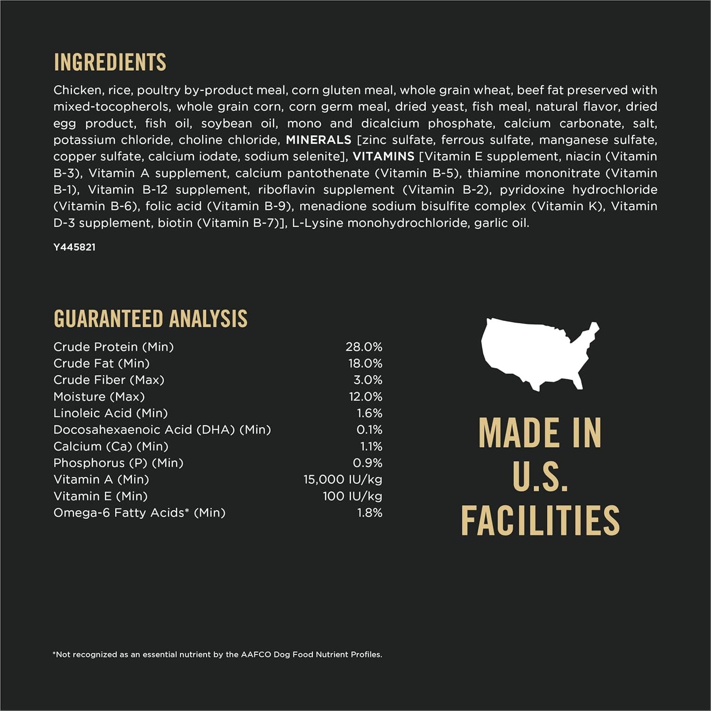 High Protein Dry Puppy Food, Chicken and Rice Formula - 18 Lb. Bag