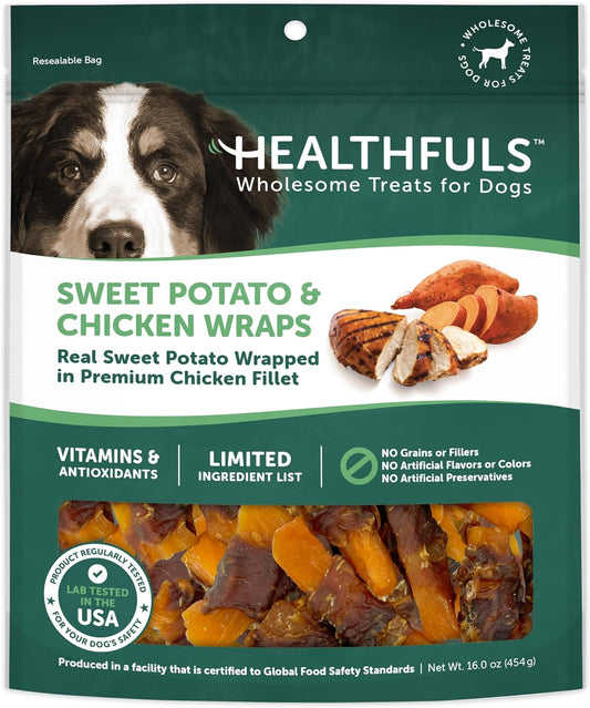 Chicken Wrapped Sweet Potato Dog Treats, 16Oz