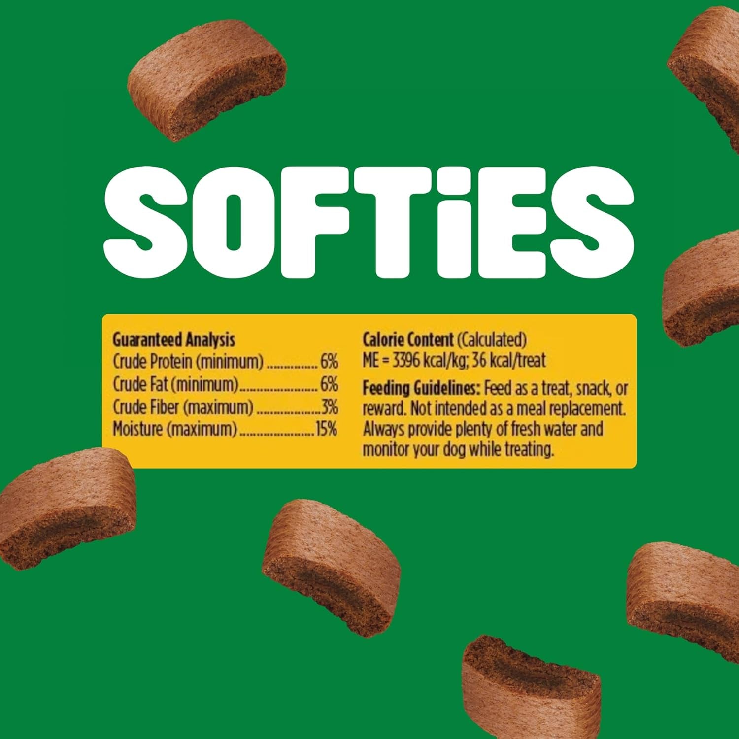 Natural Dog Treats, Softies, Peanut Butter Flavor, 16.2Oz Bag, 1 Bag
