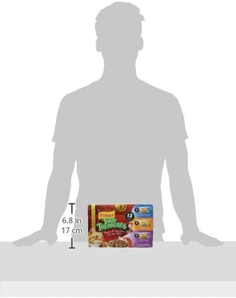 Purina  Wet Cat Food Variety Pack, Tasty Treasures Prime Filets (With Ocean Fish and Tuna, with Chicken and with Turkey) - (Pack of 12) 5.5 Oz. Cans