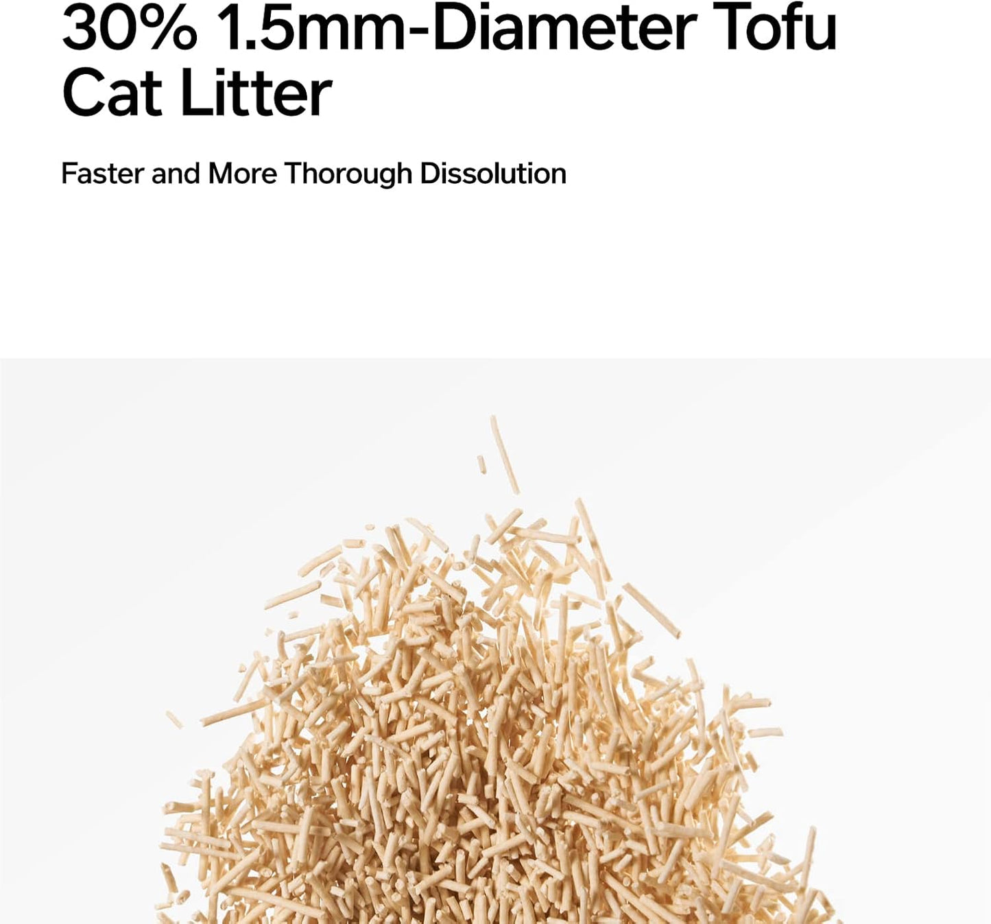 Tofu Cat Litter Clumping,Flushable,Ultra Absorbent and Fast Drying, 100% Natural Ingredients Litter,Solubility in Water,Really Dust-Free,Less Scattering (5.3Lb×4Bags)
