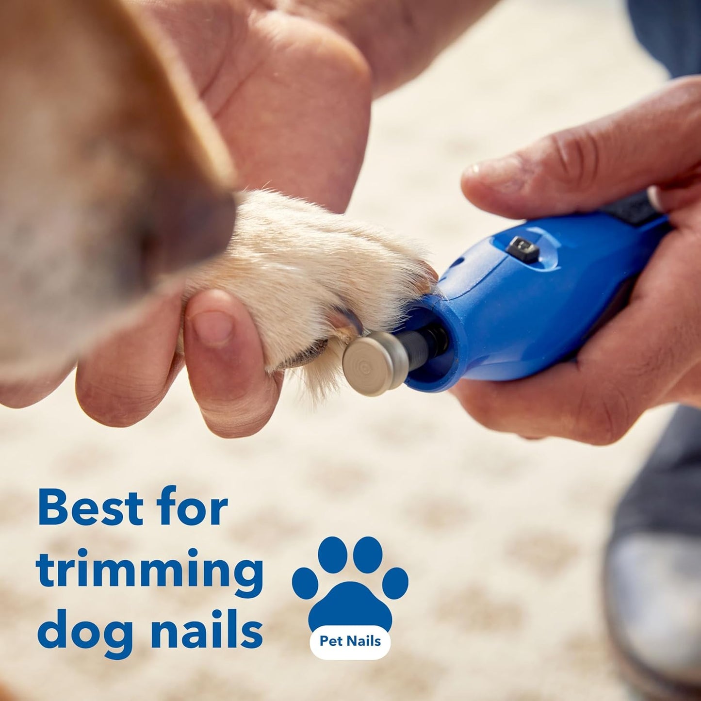 416HP Diamond-Coated Rotary Nail Grinder Bit - Ideal for Dog Nail Grooming, Gentle with Precise Control
