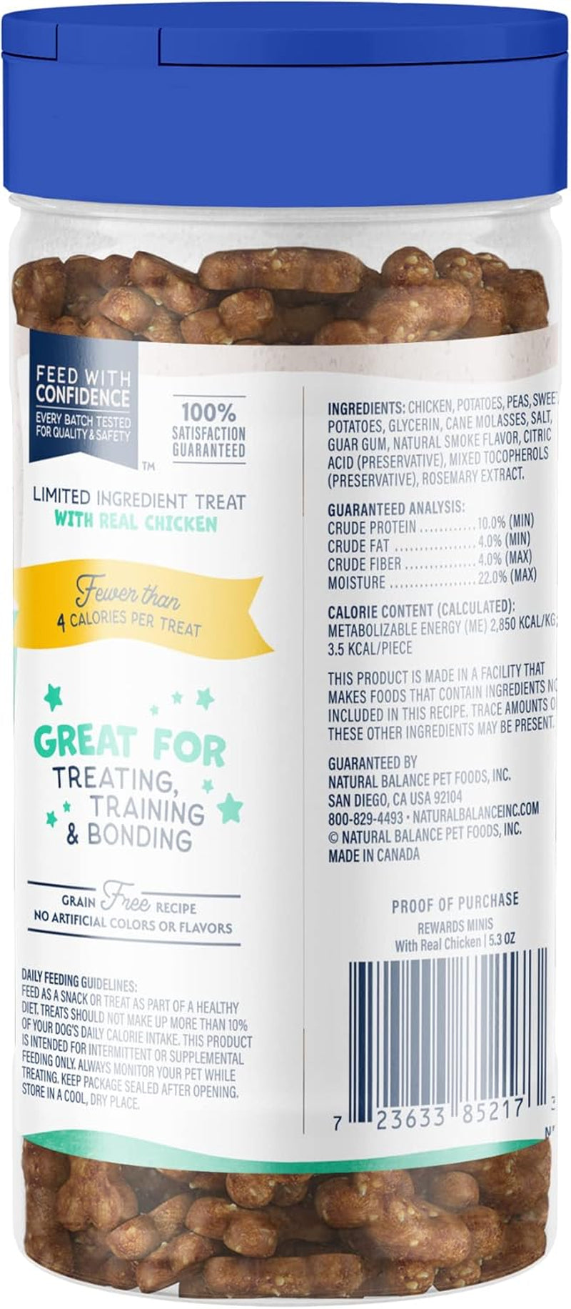 Limited Ingredient Mini-Rewards Chicken Grain-Free, Training Treats for Dogs | 5.3-Oz. Canister