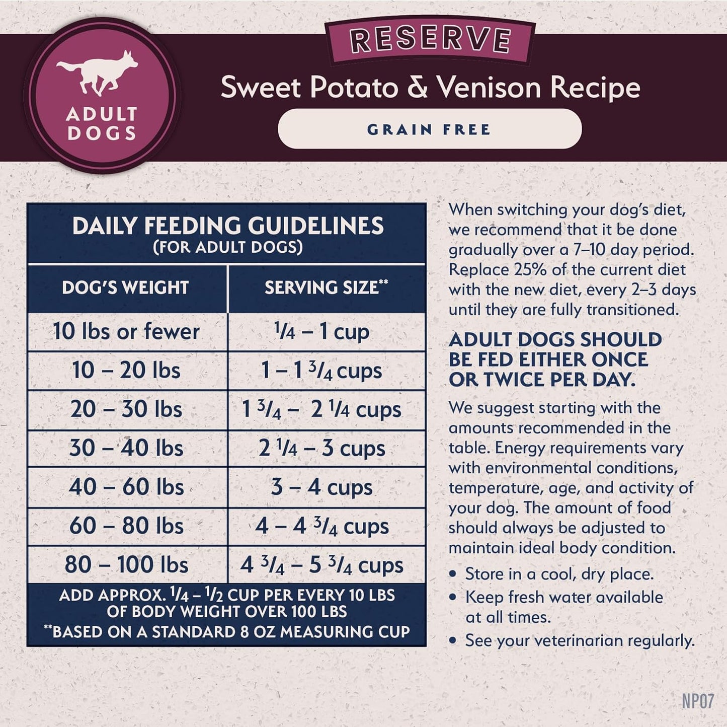Limited Ingredient Adult Grain-Free Dry Dog Food, Reserve Sweet Potato & Venison Recipe, 22 Pound (Pack of 1)