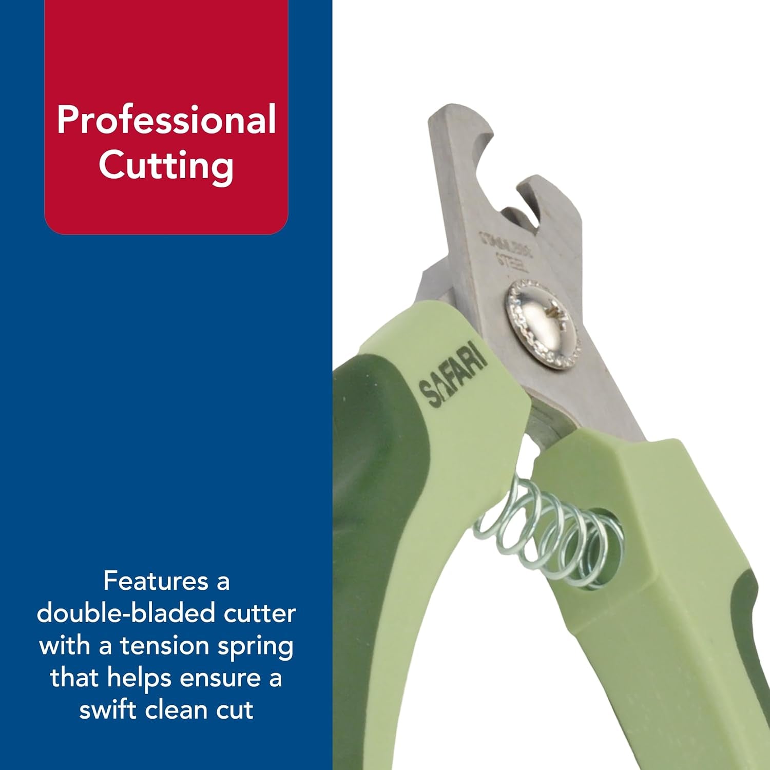 Pet Safari Professional Dog Nail Trimmer - Nail Clippers & Supplies for Grooming - Dog Claw Care for Small & Large Pets - Large, 6.6" X 2"