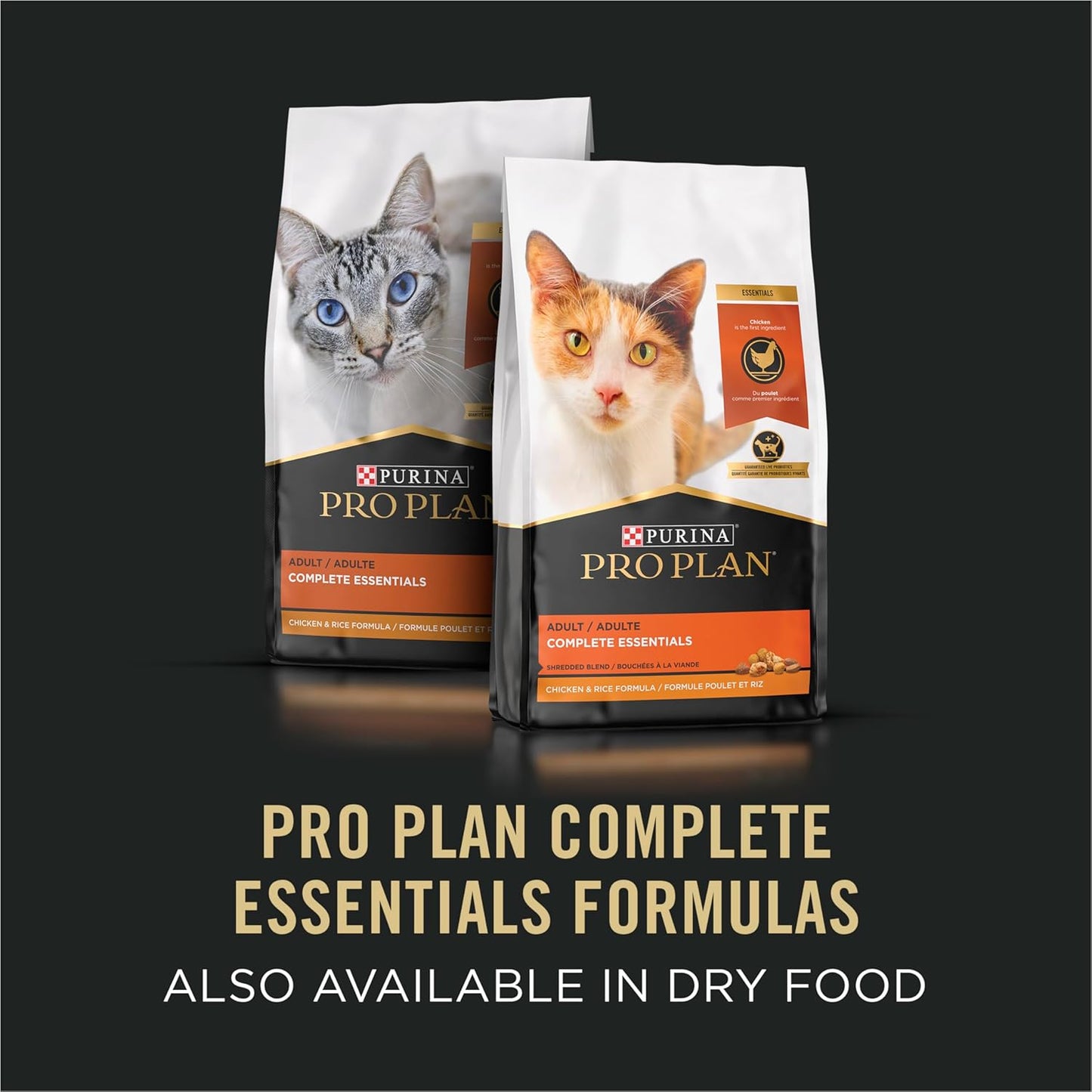 Complete Essentials High Protein Cat Food Gravy, Wet Cat Food Chicken Entree - (Pack of 24) 5.5 Oz. Cans