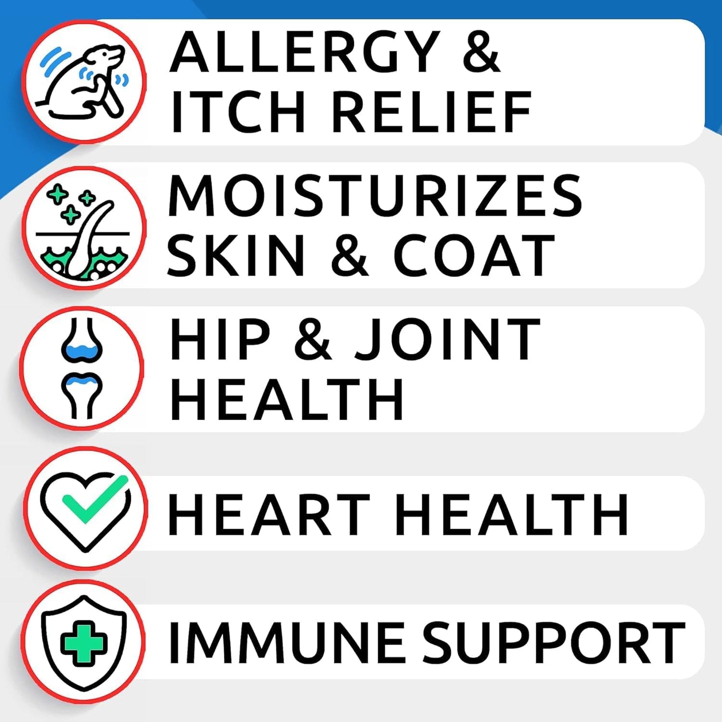 Omega 3 for Dogs - 180 Fish Oil Treats for Dog Shedding, Skin Allergy Chews, Itch Relief, Hot Spots Treatment - Joint Health - Skin and Coat Supplement - EPA & DHA Fatty Acids - Salmon Oil