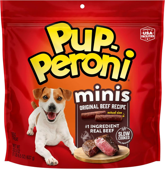 Mini Dog Treats, Original Beef Flavor, 22.5 Ounce, Made with Real Beef