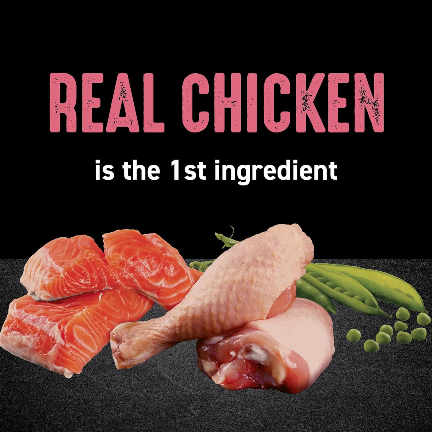 Grain Free Indoor Adult High Protein Natural Dry Cat Food with Protein from Chicken & Salmon, 10 Lb. Bag