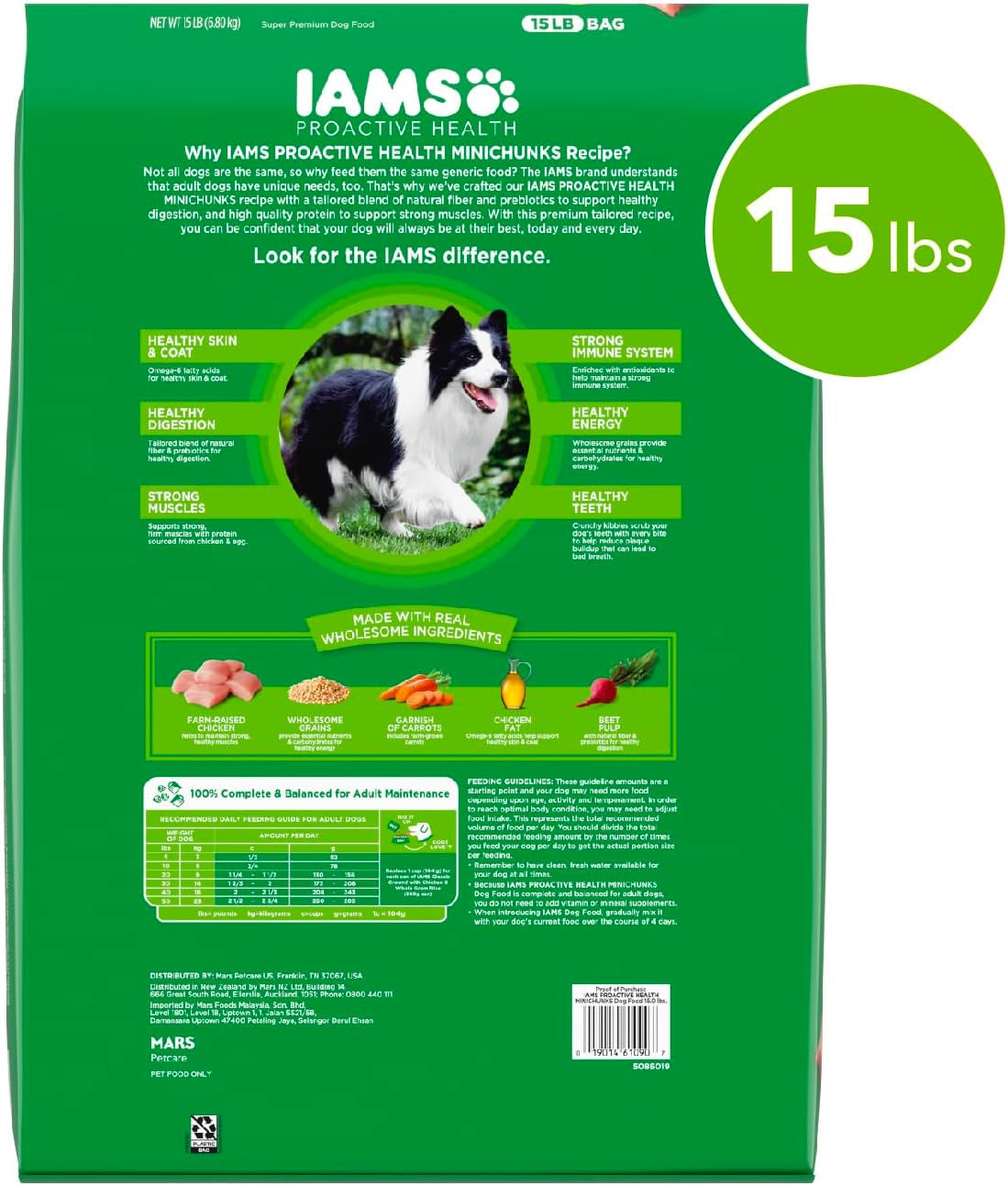 Proactive Health Minichunks Adult Dry Dog Food with Real Chicken, 15 Lb. Bag