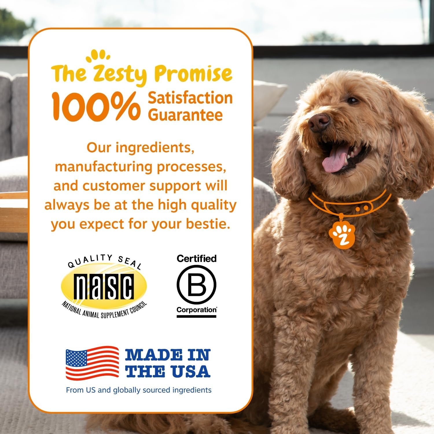 Vet Strength Probiotics for Dogs, Digestive Health & Gut Flora Support, Dog Supplements, 90 Count