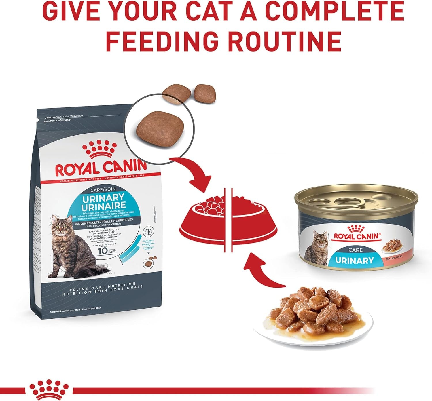 Feline Care Nutrition Urinary Care Adult Dry Cat Food, 3 Lb Bag