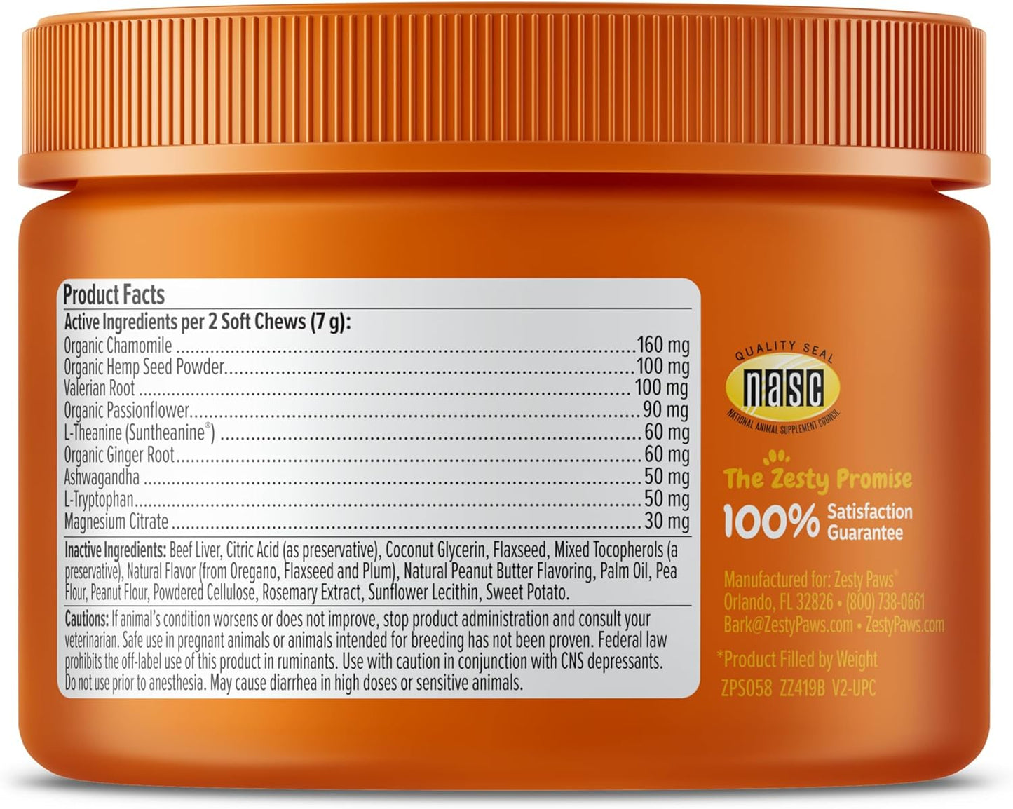 Calming Chews for Dogs - for Everyday Stress, Relaxation, Composure, and Separation Peanut Butter 50 Count