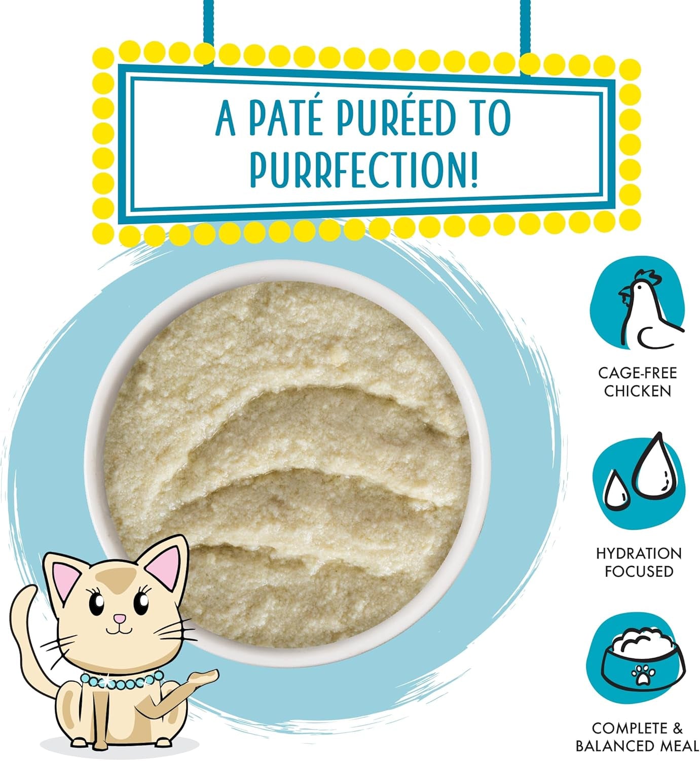 Wet Cat Food, Press Your Lunch with Chicken Pate, 3Oz Can, Pack of 12