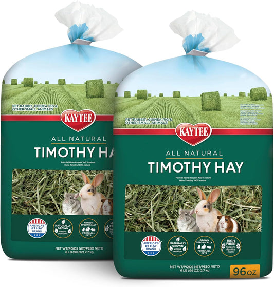 All Natural Timothy Hay for Guinea Pigs, Rabbits & Other Small Animals, 12 Pound