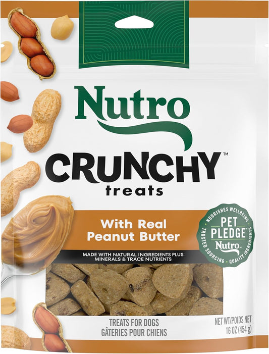 Crunchy Dog Treats with Real Peanut Butter, 16 Oz. Bag