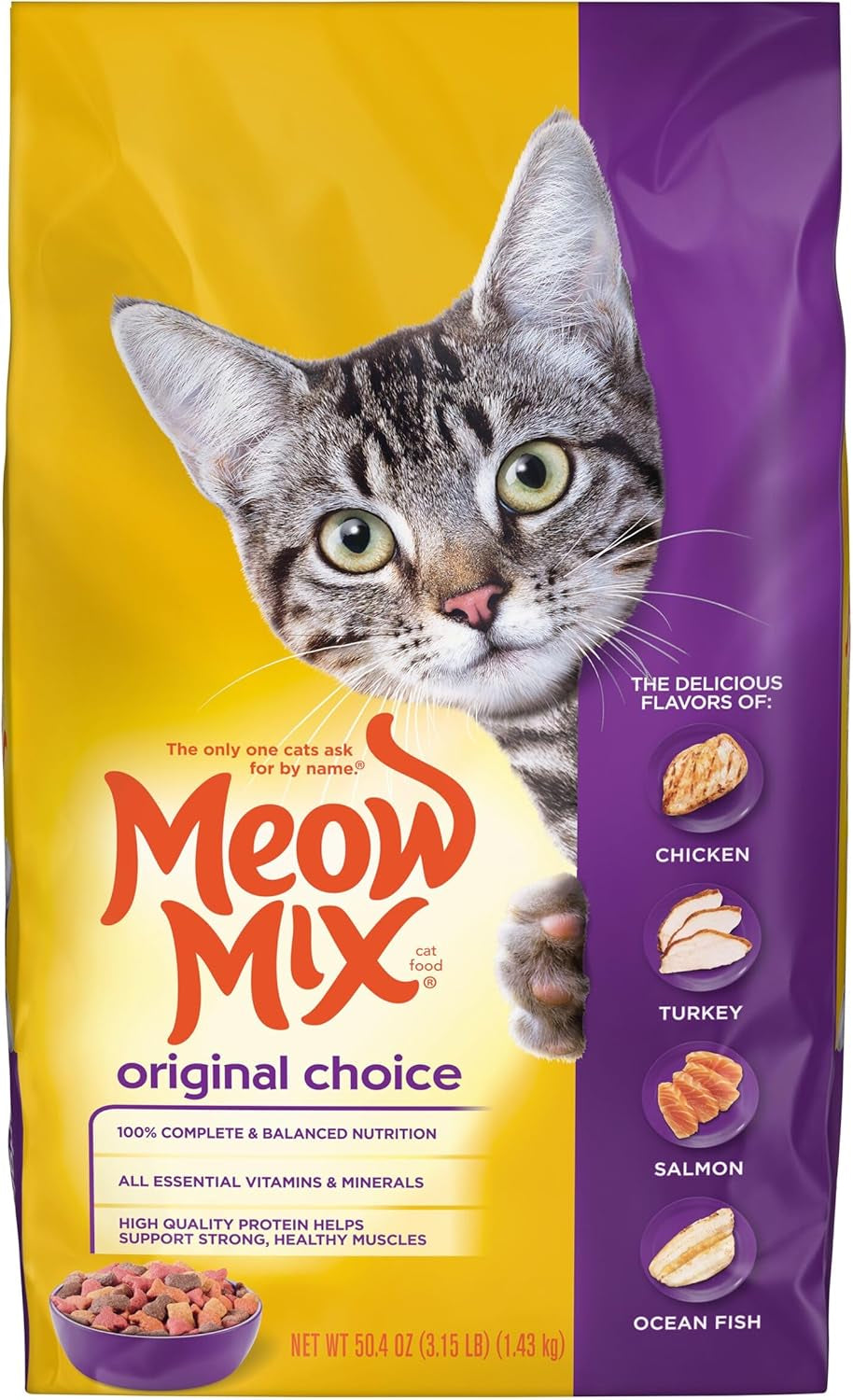 Original Choice Dry Cat Food, 3.15 Pound (Pack of 4)