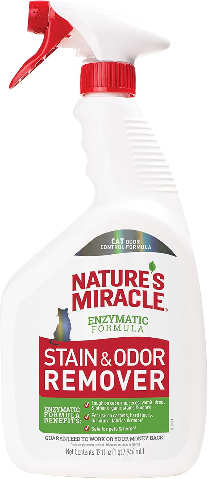 Stain and Odor Remover, Spot Stain and Pet Odor Eliminator, Enzymatic Formula, 32 Ounce Spray