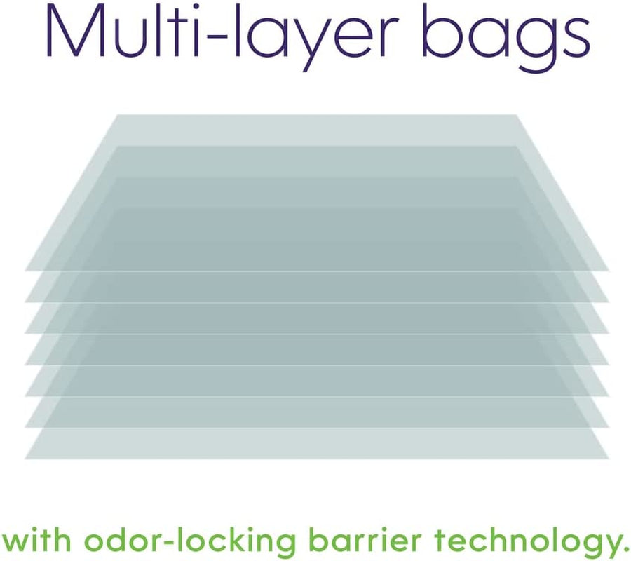 Refill Bags (3-Pack) Multi-Layers of Odor-Barrier Technology 1 Square Refill Lasts up to 2 Months