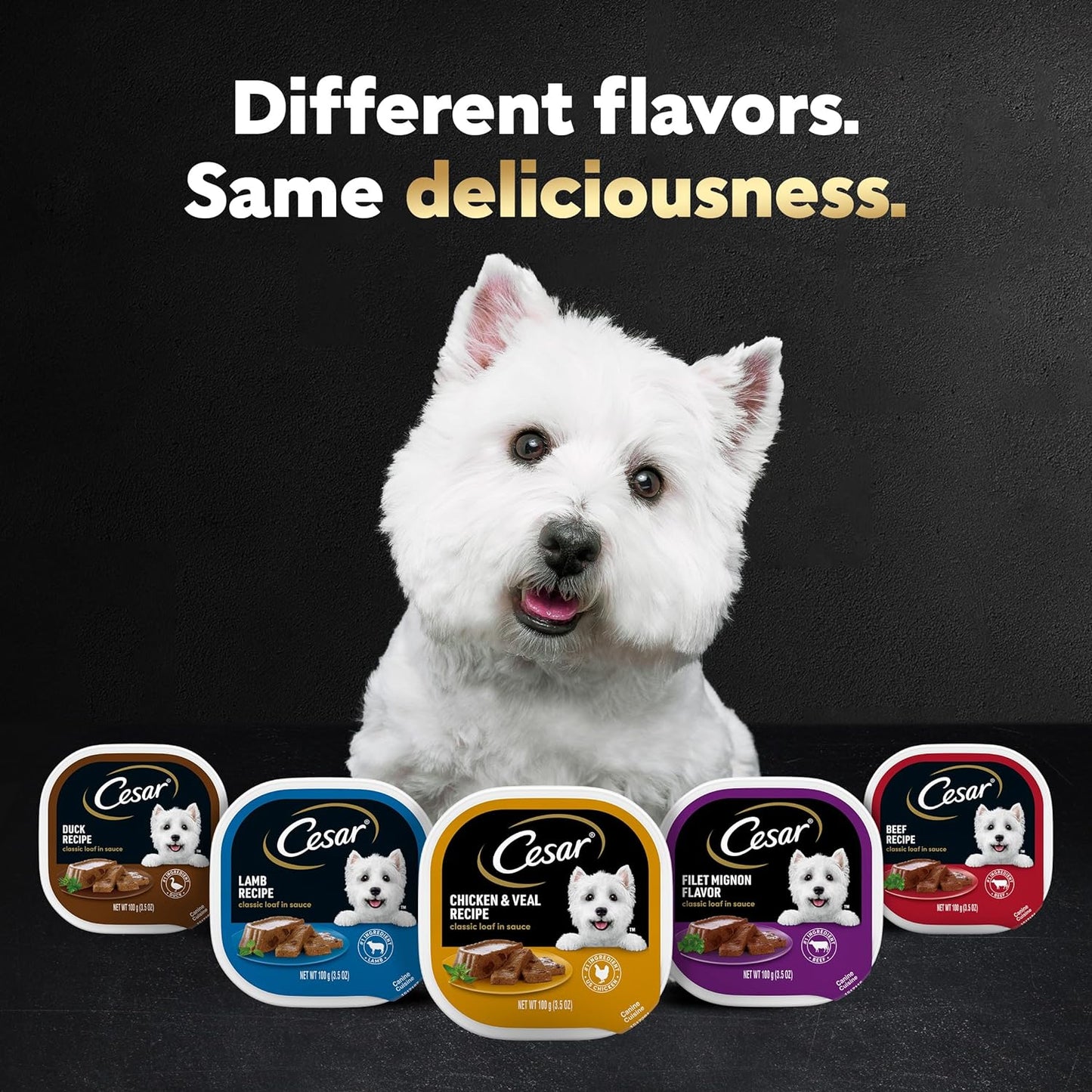 Wet Dog Food Classic Loaf in Sauce Poultry Variety Pack, 3.5 Oz. Easy Peel Trays (24 Count, Pack of 1)