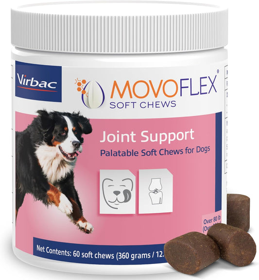 Soft Chews Hip and Joint Support Supplement for Large Dogs -  60 Count by Virbac