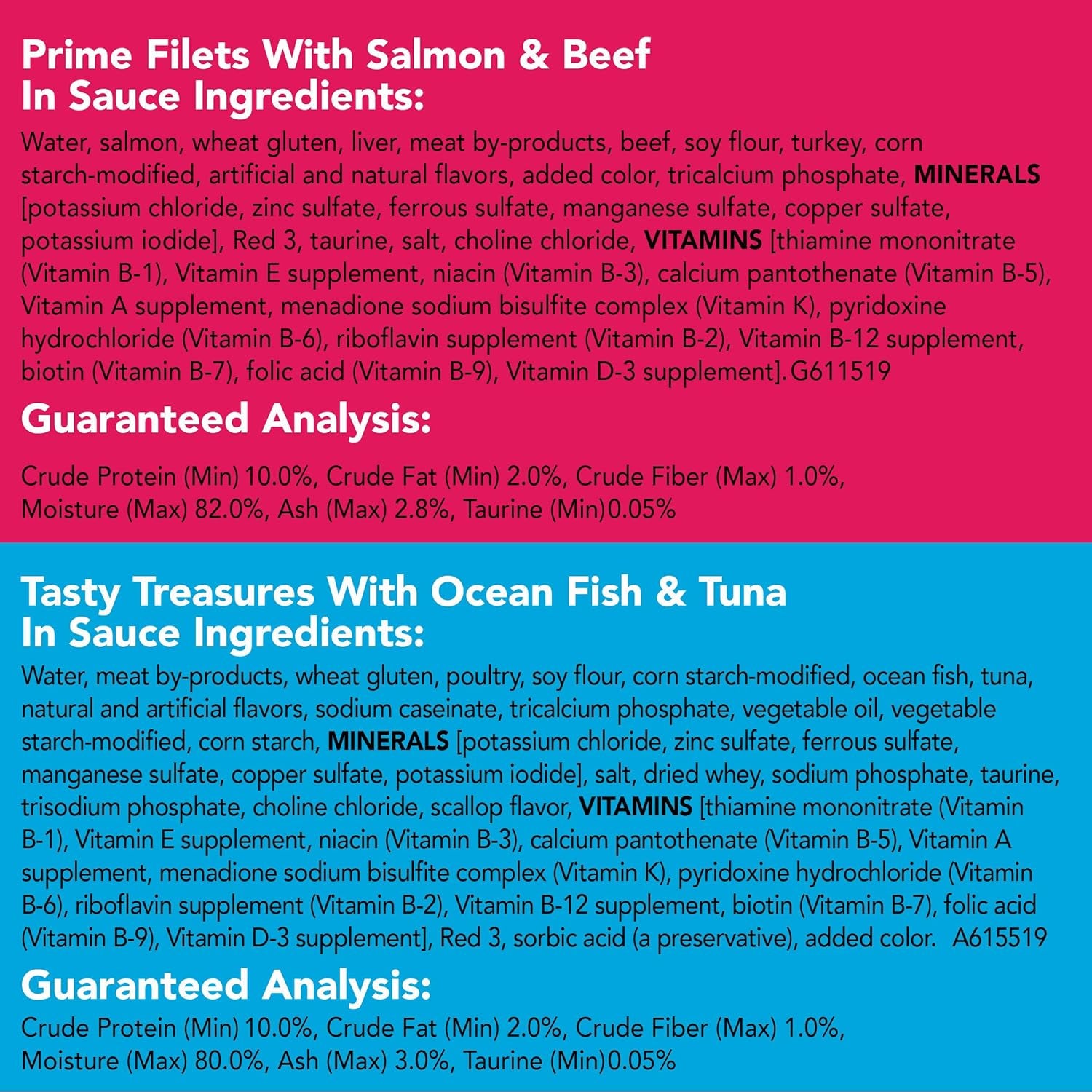 Purina  Wet Cat Food Variety Pack Fish-A-Licious Extra Gravy, Prime Filets and Tasty Treasures - (Pack of 32) 5.5 Oz. Cans