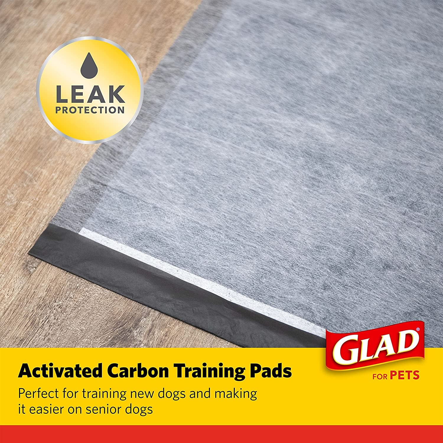 for Pets Black Charcoal Puppy Pads, 23"X23" Disposable Pee Pad That Absorbs & Neutralizes Urine Instantly, Activated Carbon Training Pads for Dogs - 100 Count