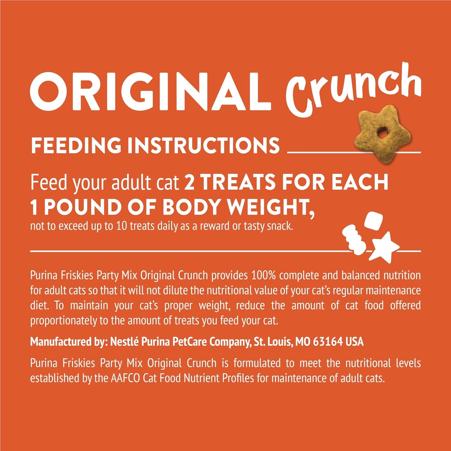 Purina  Cat Treats, Party Mix Original Crunch - 30 Oz. Pouch