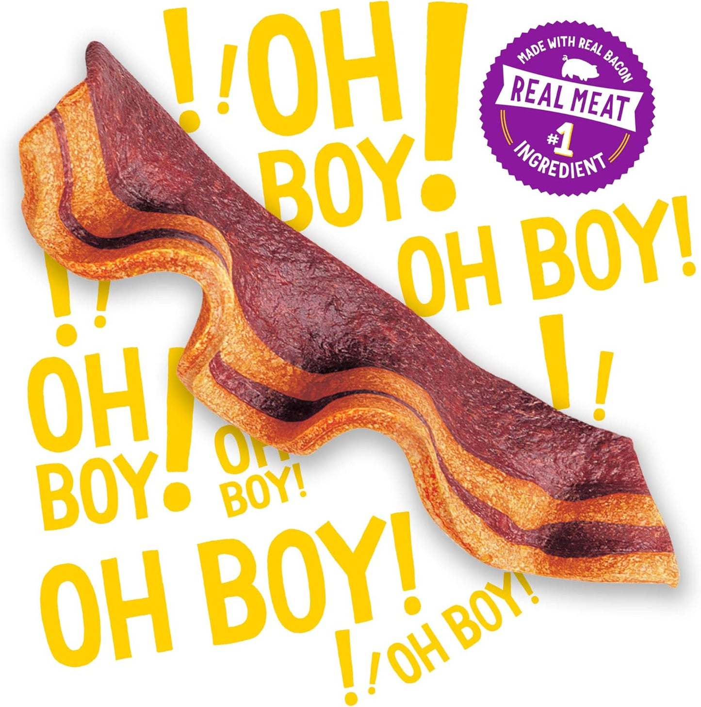 Strips with Real Meat Dog Training Treats with Bacon and Cheese Flavors - (Pack of 2) 26 Oz. Pouches