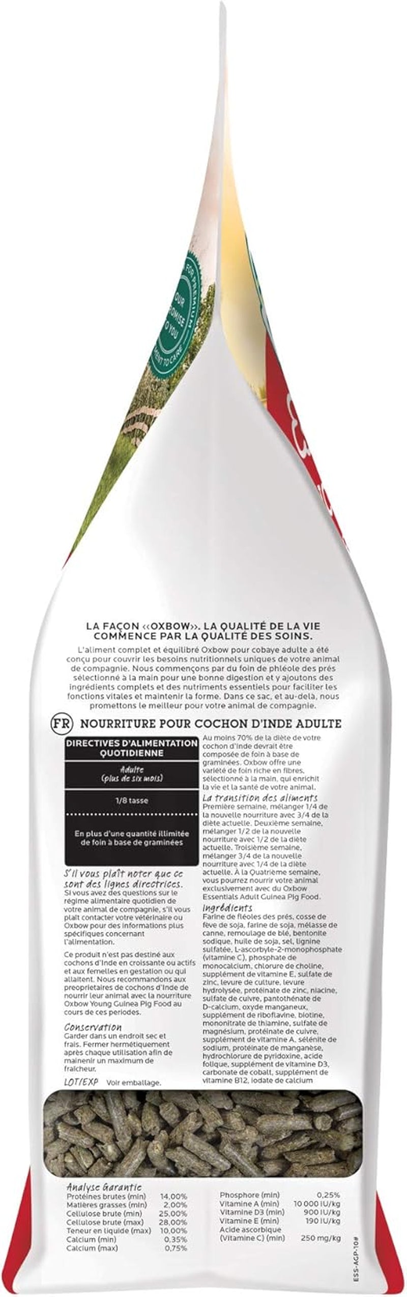 Essentials Guinea Pig Food, Adult Guinea Pig, Made with  Timothy Hay, Pet Food Pellets with Vitamin C, Small Animal Pet Products, Made in USA, High Fiber, 10 Lb. Bag