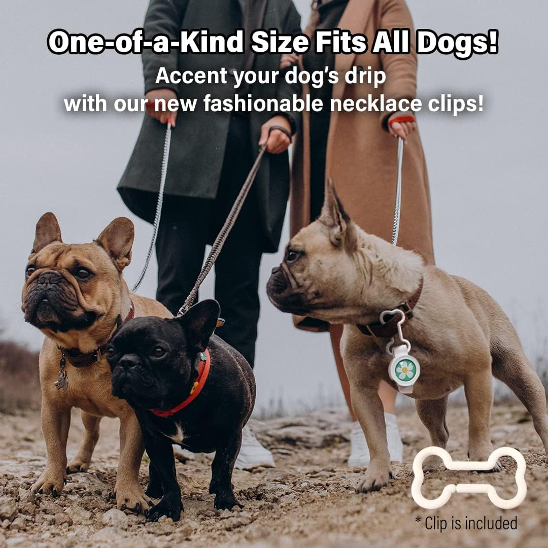 Bug-Off Clip for Dogs [2 Pack] Repels Flea, Tick & Ants for 60 Days, Natural Flea and Tick Repellent Collar [Made in Korea] Aegis by  (Basketball & Smile)