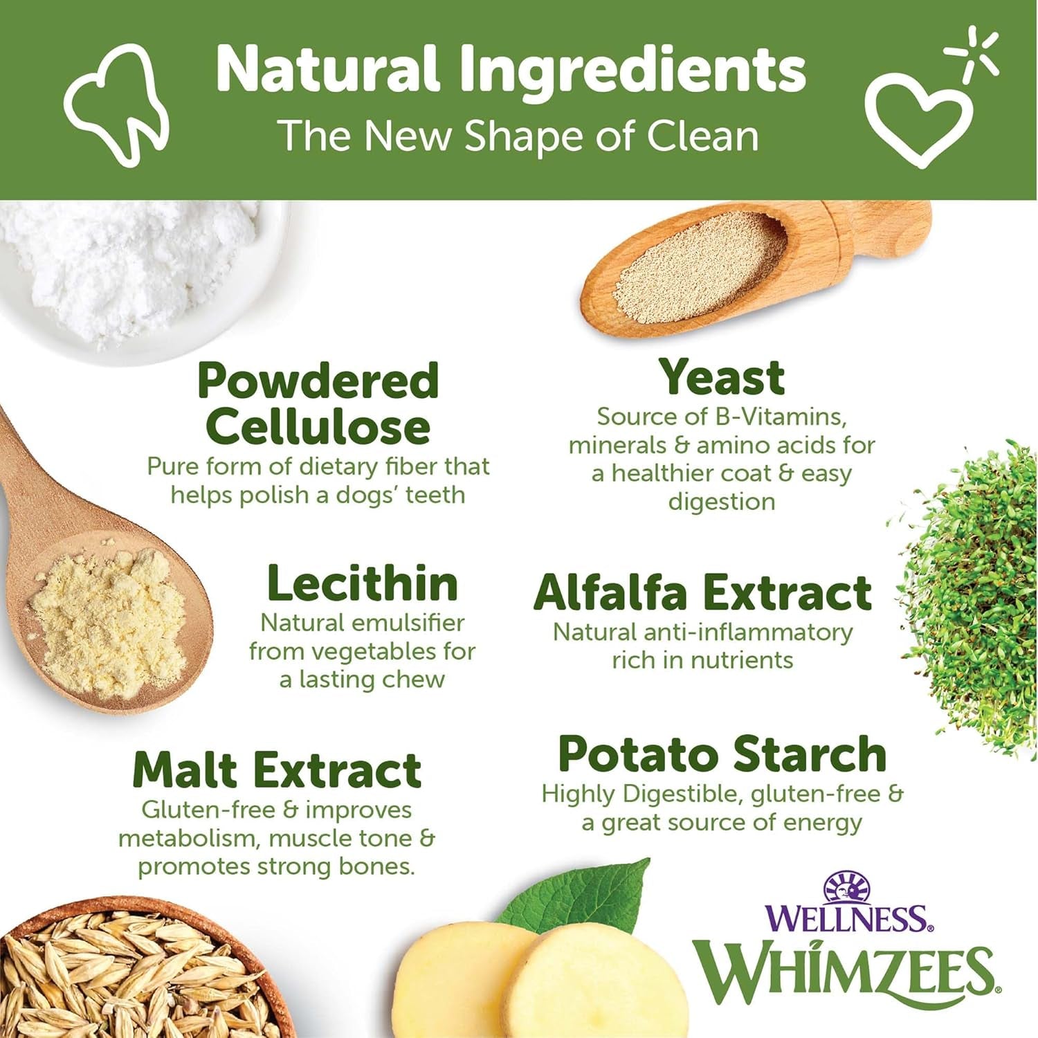Wellness Variety Pack Dog Dental Treats, Natural Chews, Medium Size, (28 Count)