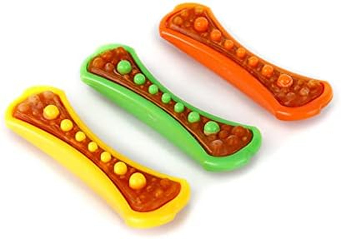 Chew 'N Clean Dental Duo Dog Treat & Chew Toy, Color Varies, Large, 3 Pack