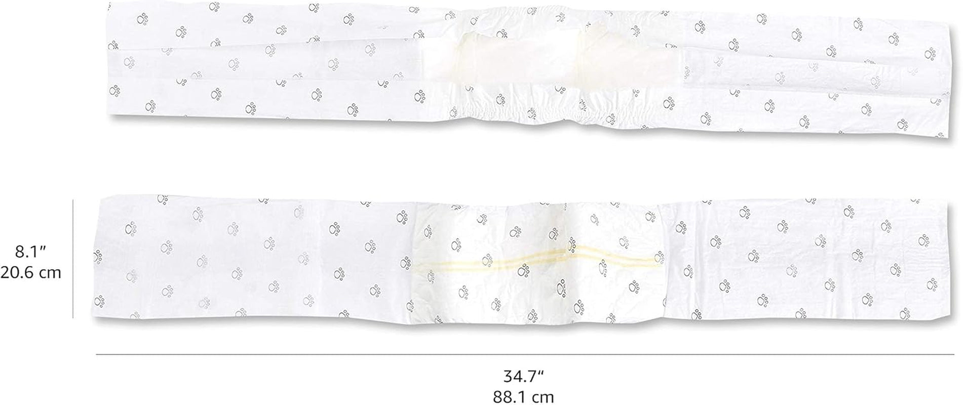 Male Dog Diapers, 30 Count, Large, Ultra Absorbent Disposable Wrap with Secure Fit, Leakproof and Comfortable